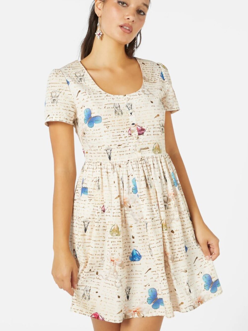 100% cotton whimsical mini dress EUC from Australian brand
